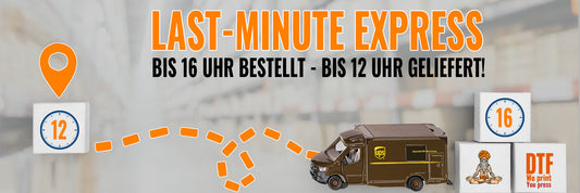 Last Minute Express: Deine DTF-Drucke schneller geliefert mit UPS!