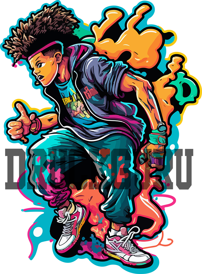 DTF-Transfer Bundle "Hip Hop Graffiti" druck-guru