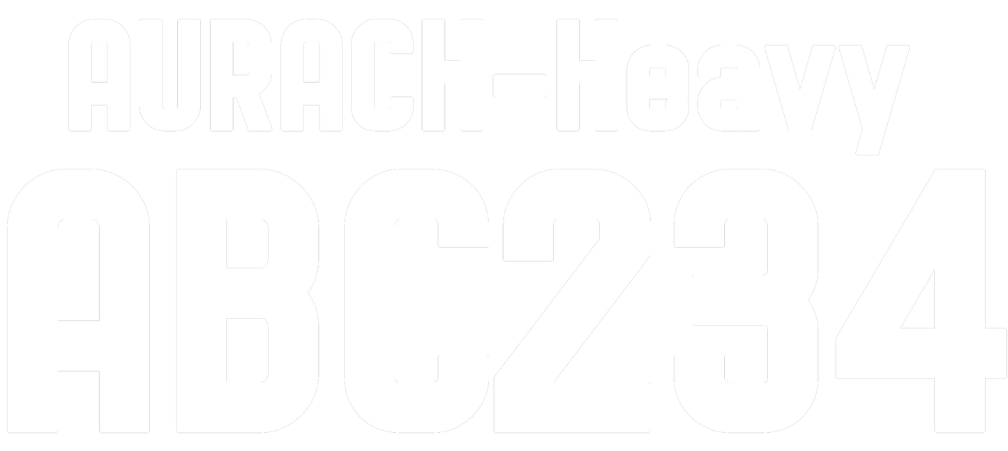 Nummernsatz "Aurach-Heavy" druck-guru