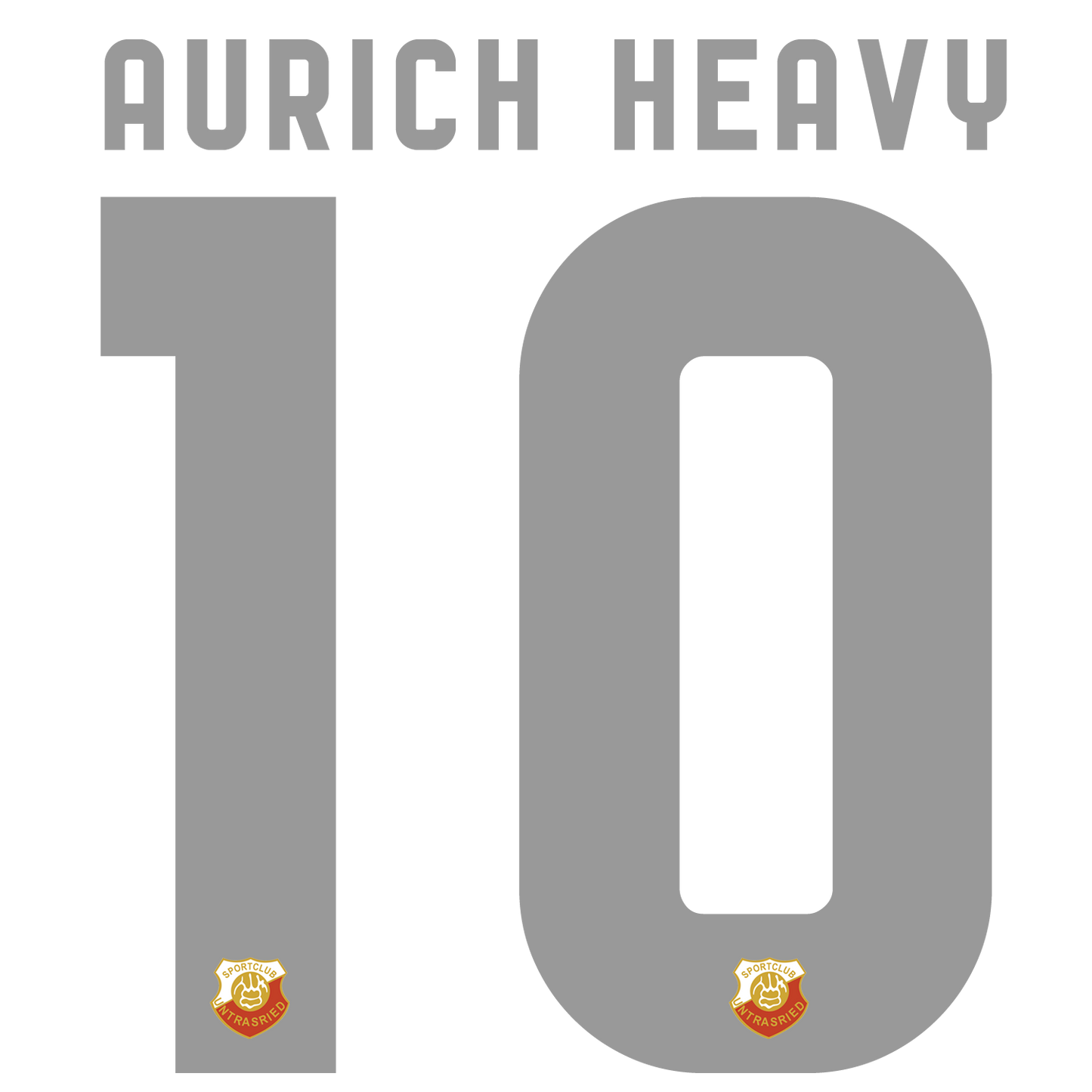 Nummernsatz "Aurach-Heavy" + Teamlogo druck-guru