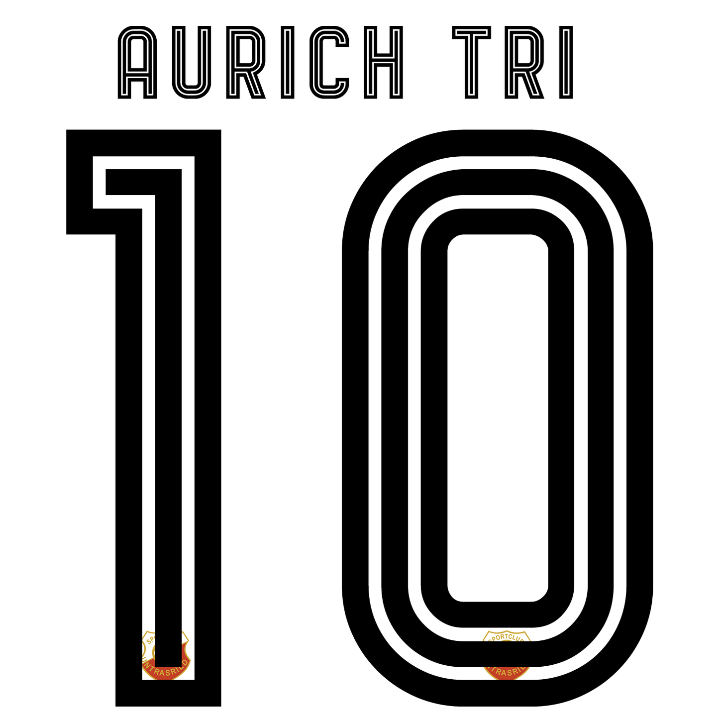 Nummernsatz "Aurach-tri" + Teamlogo druck-guru