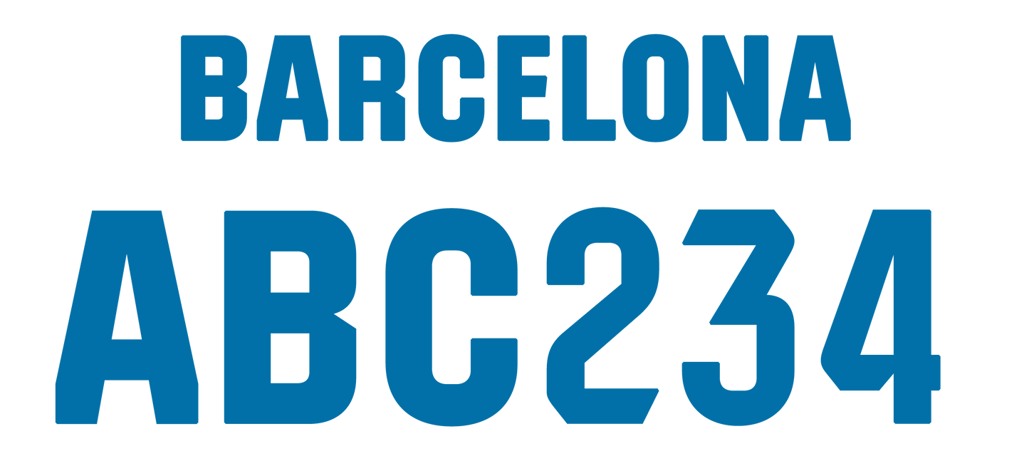 Nummernsatz "Barcelona" druck-guru