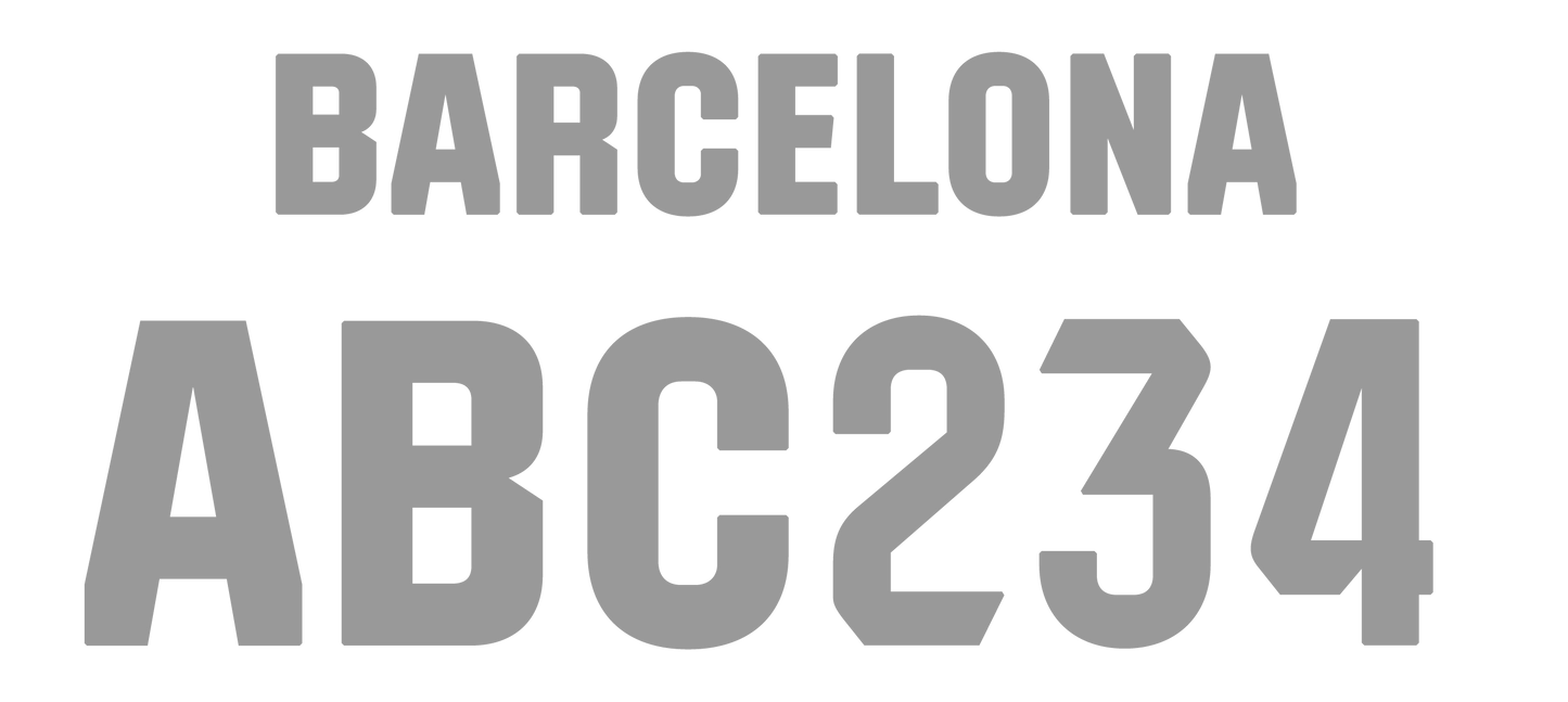 Nummernsatz "Barcelona" druck-guru