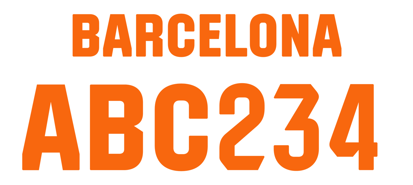 Nummernsatz "Barcelona" druck-guru