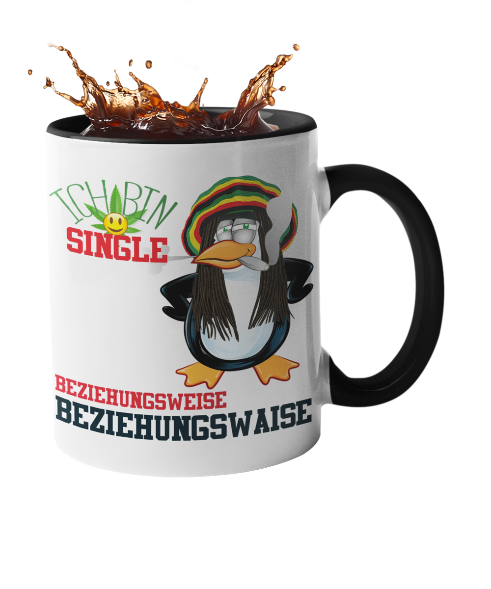Tasse "Ich bin single" Handmade-Lifestyle