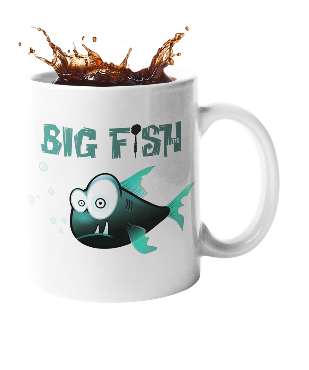 Darts Tasse "Big Fish" Handmade-Lifestyle