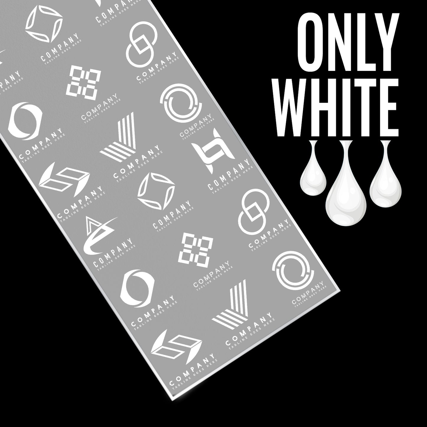 DTF-Transfer - Only White - Meterware 55 x 100 cm