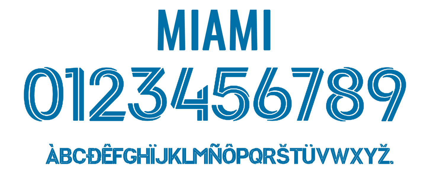 Nummernsatz "Miami" druck-guru