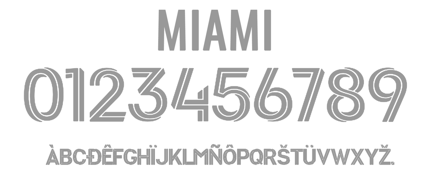Nummernsatz "Miami" druck-guru