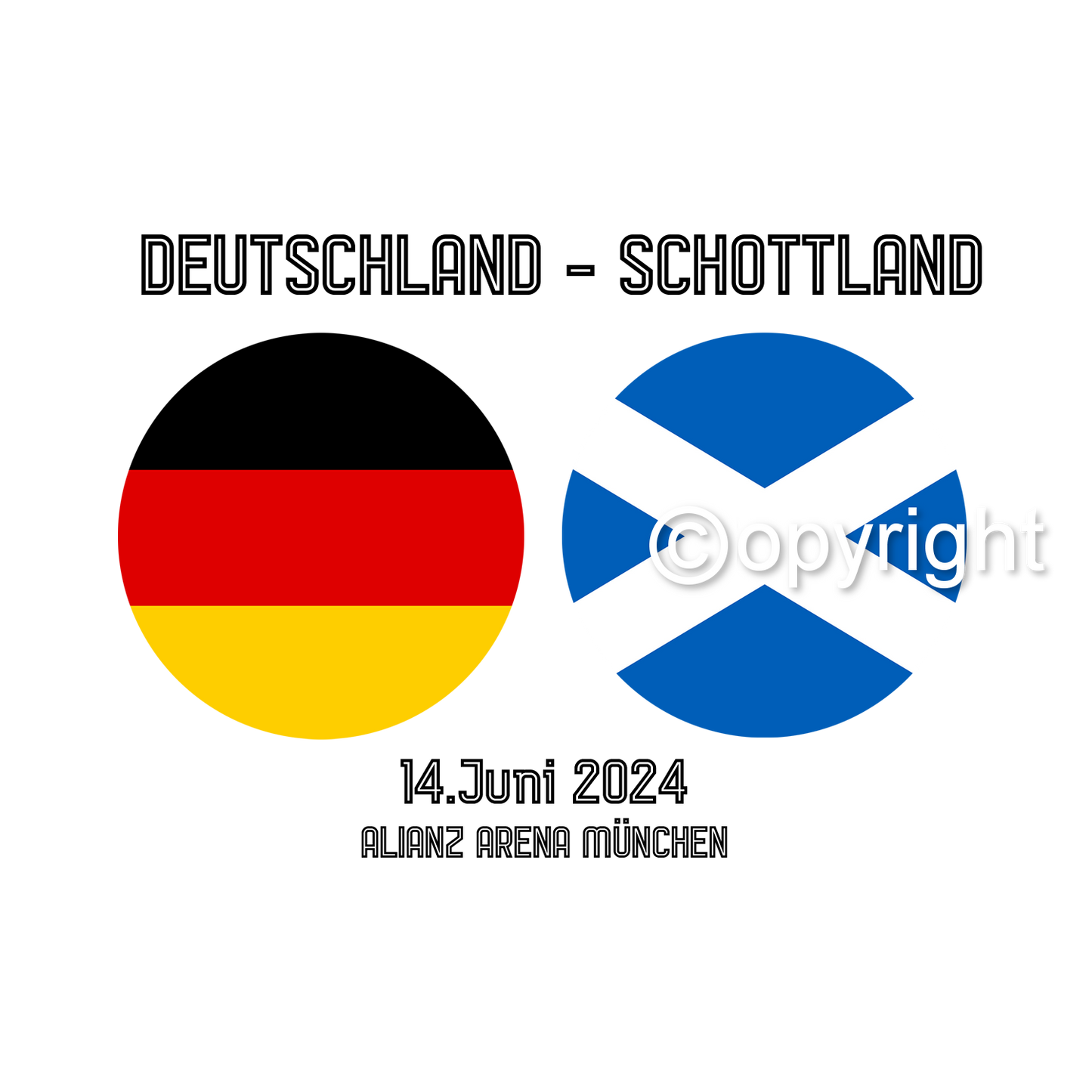 DTF Transfer EM 2024 "Gameday Schottland" druck-guru