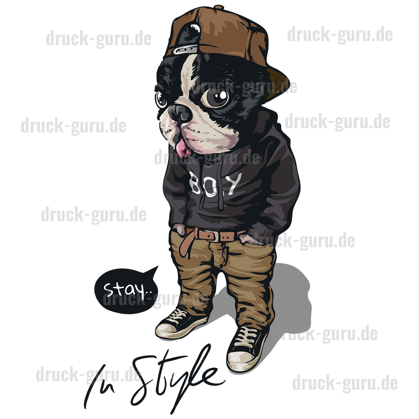 Bügelbild "Dogs Space" druck-guru