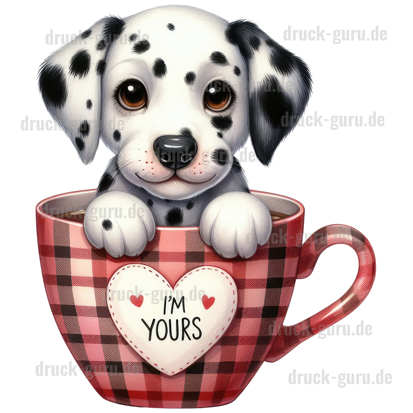 Bügelbild "Daly in Cup" druck-guru