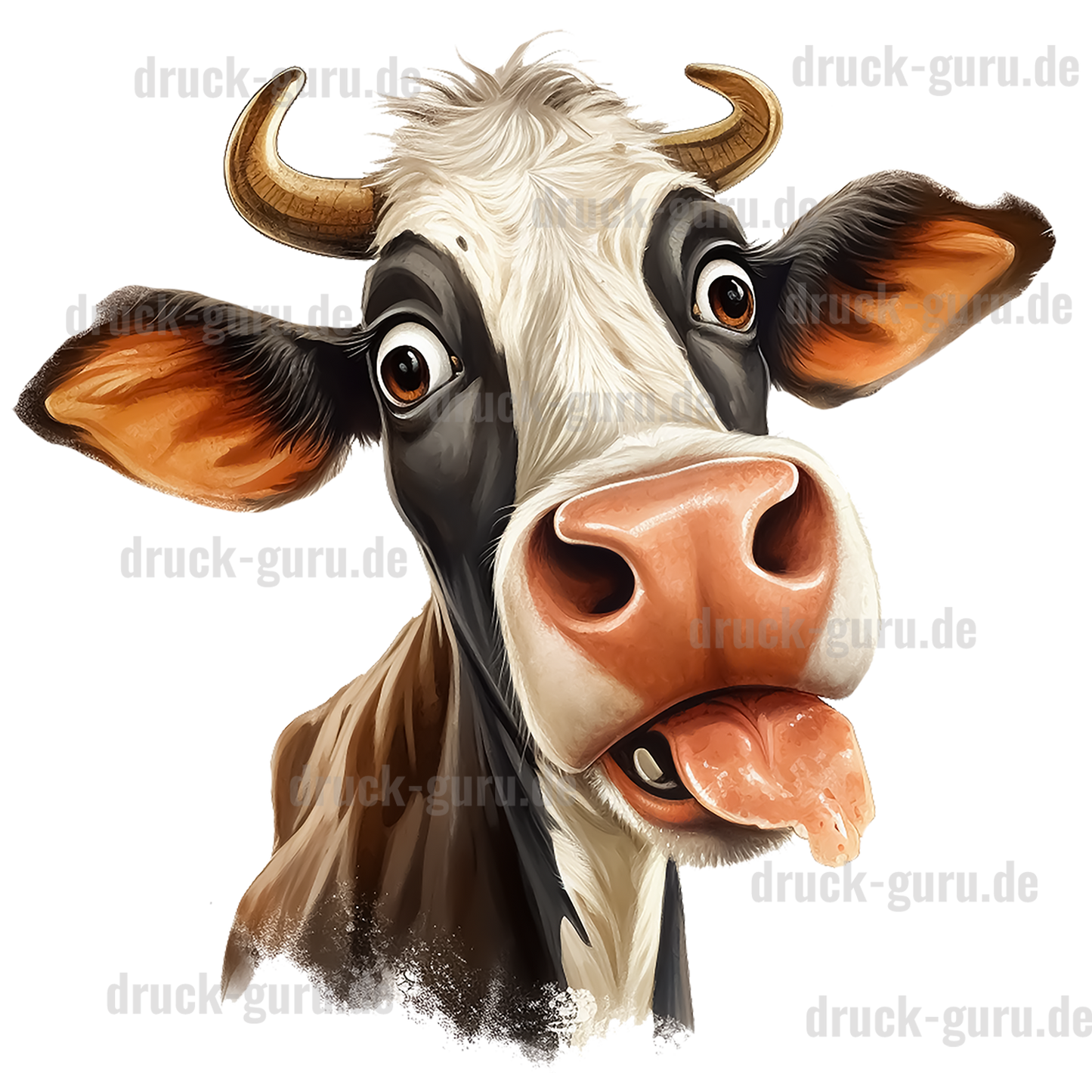 Bügelbild "Kuh Lucky" druck-guru