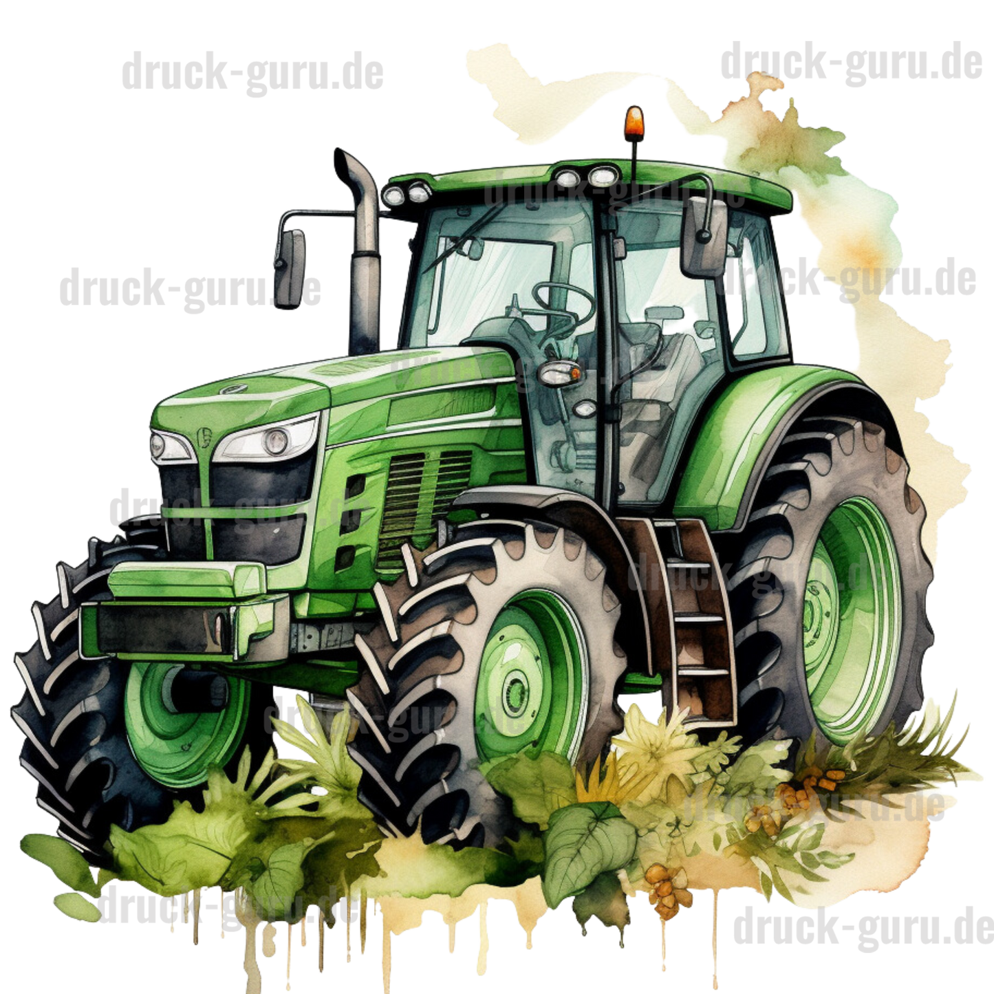 Bügelbild "Traktor Grün" druck-guru