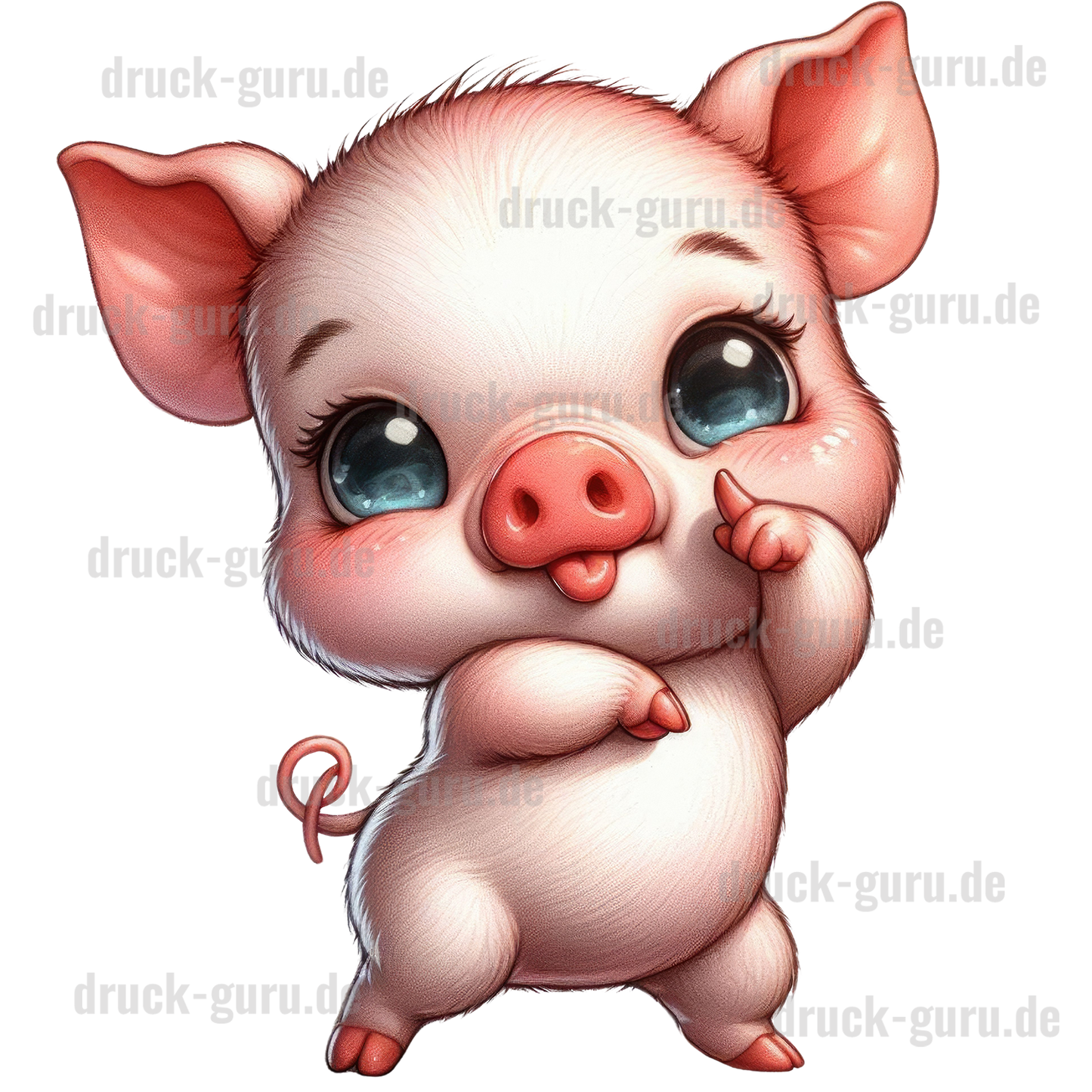 Bügelbild "Funny Pig" druck-guru