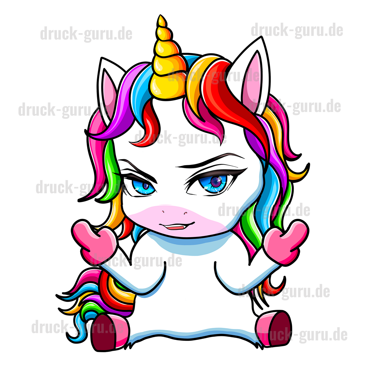 Bügelbild "Einhorn Betty" druck-guru