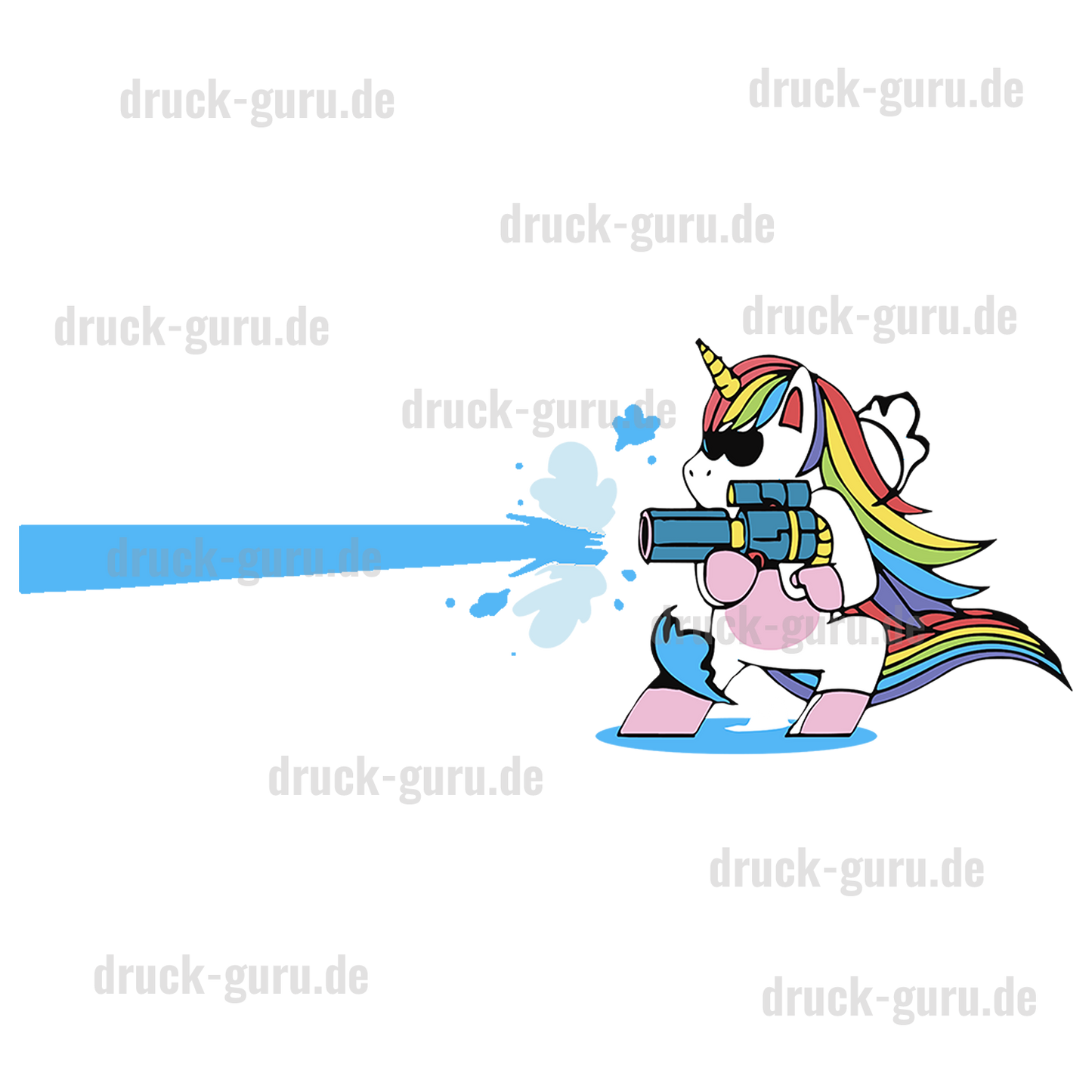 Bügelbild "Einhorn Pawi" druck-guru