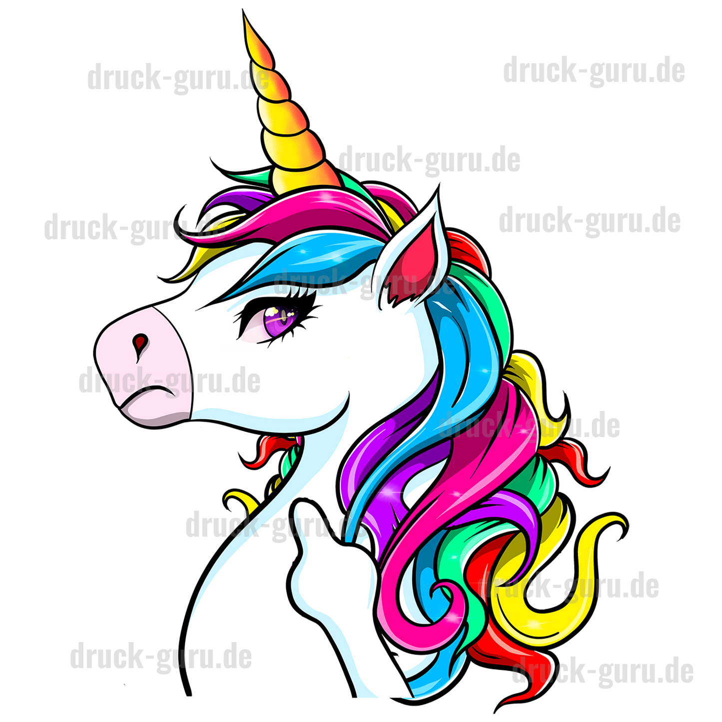 Bügelbild "Einhorn Prinzessin Elsa" druck-guru
