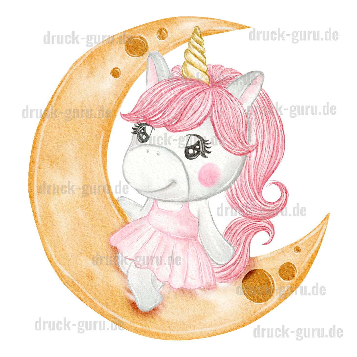 Bügelbild "Einhorn Moon Lissy" druck-guru