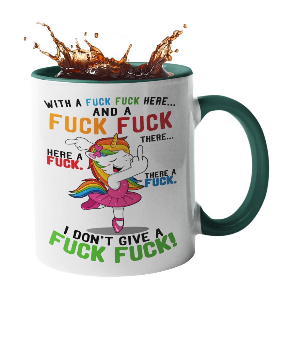 Tasse Einhorn mit Spruch "FUCK FUCK FUCK" Handmade-Lifestyle