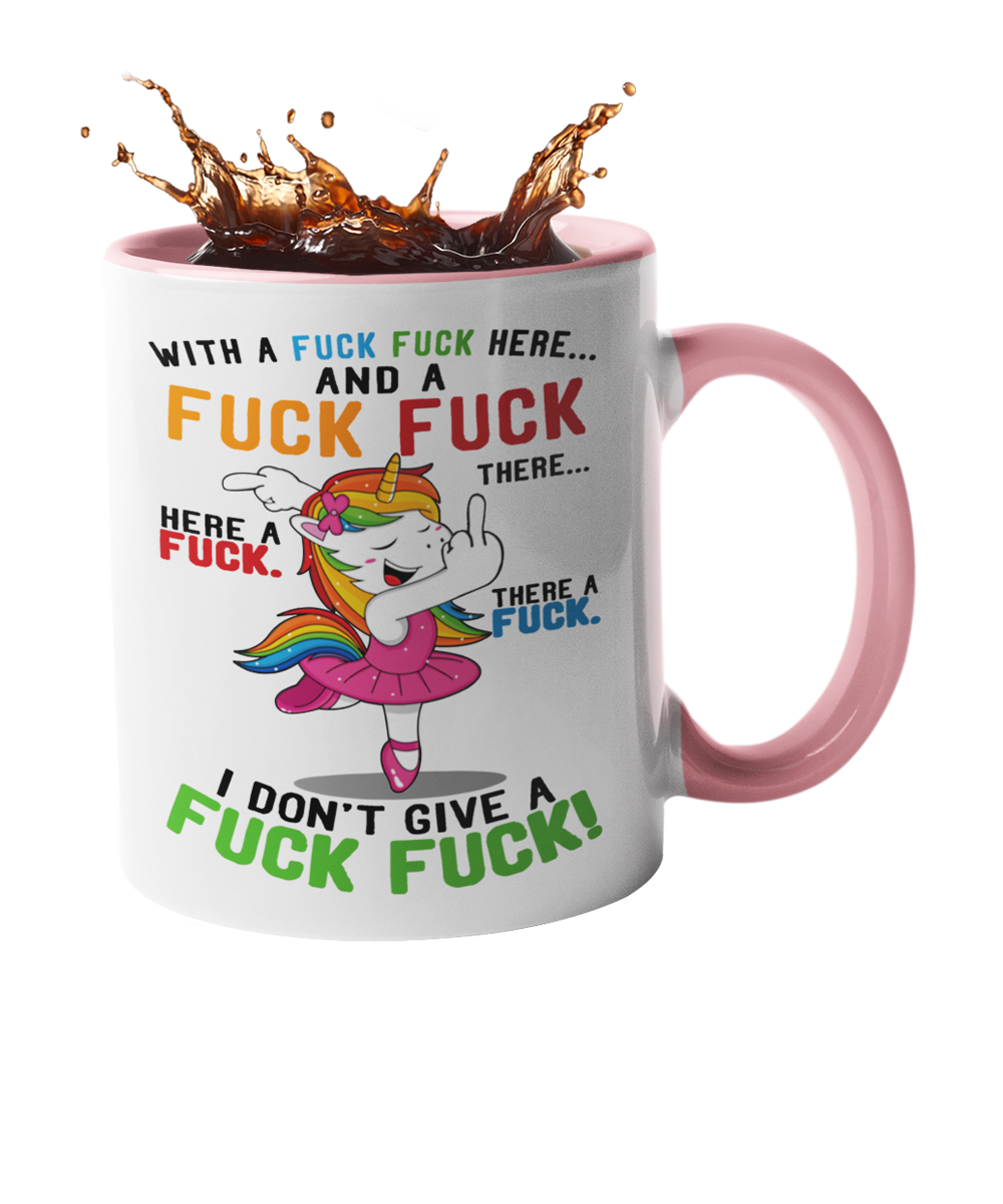 Tasse Einhorn mit Spruch "FUCK FUCK FUCK" Handmade-Lifestyle