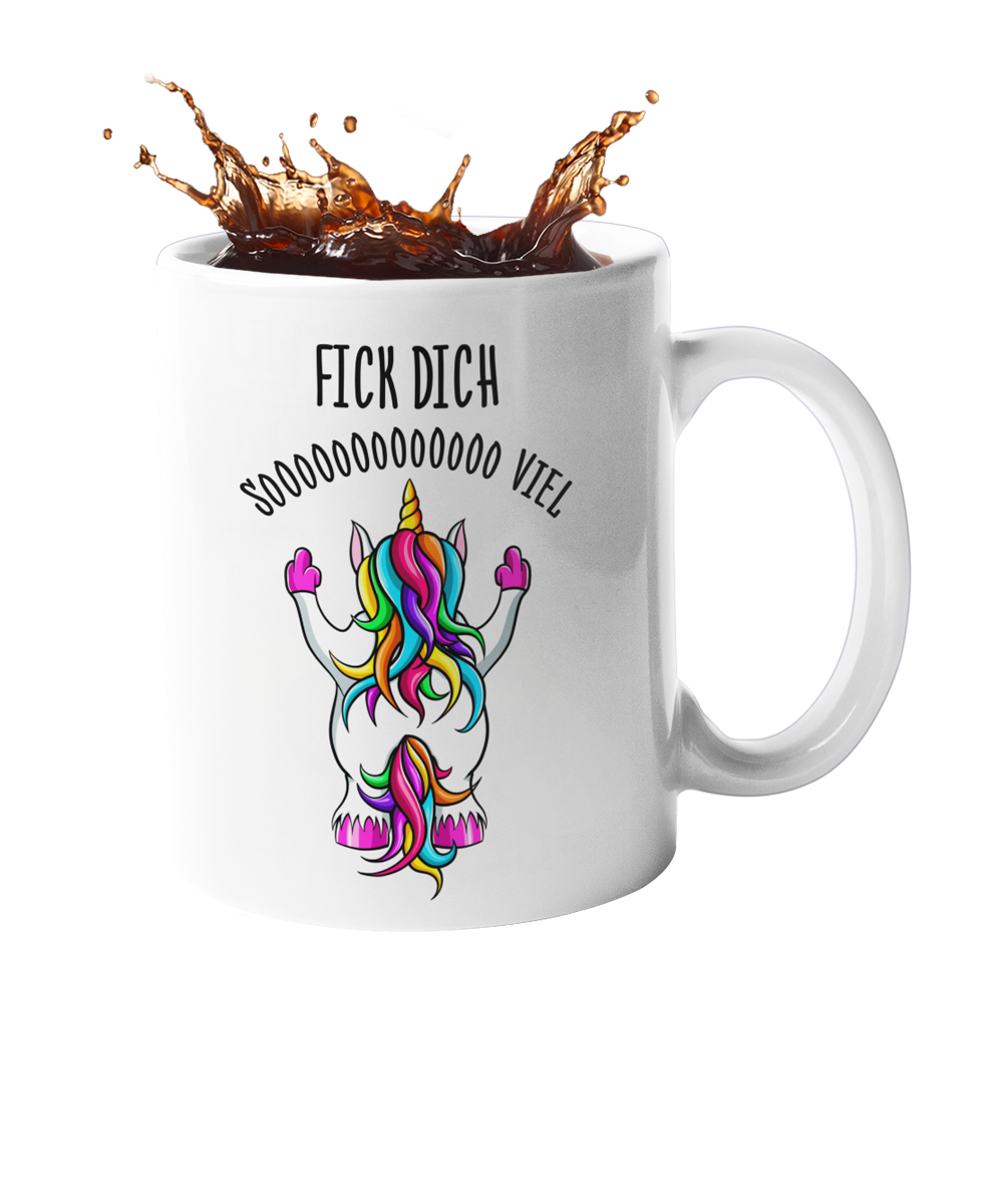 Einhorn Tasse "Fick dich sooooo viel" Handmade-Lifestyle