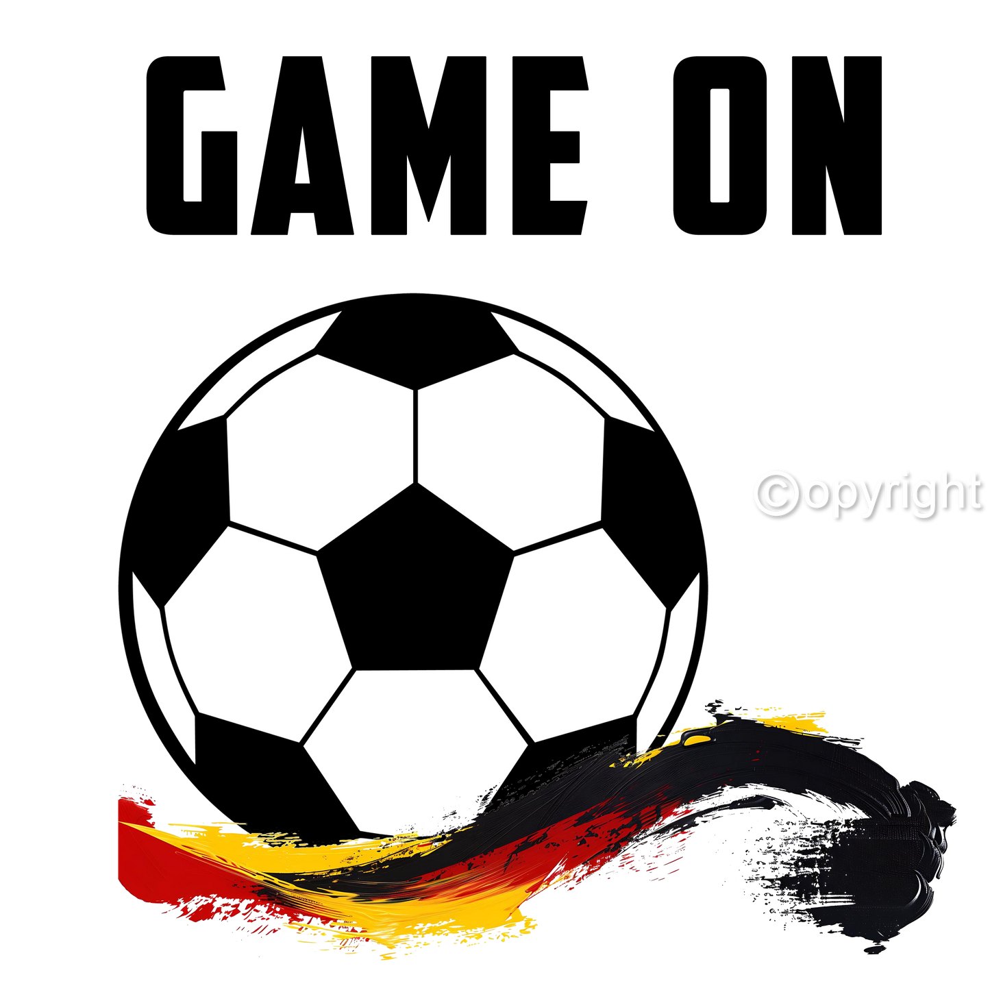 DTF Transfer EM 2024 "Game on" druck-guru