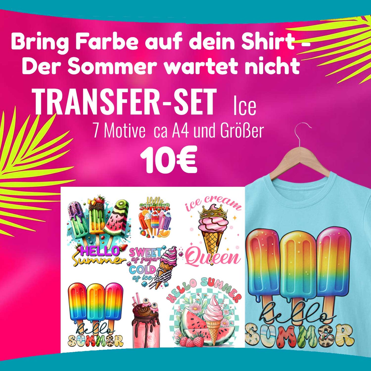 Ice Ice Baby - Bügelbilder Mix 2 druck-guru