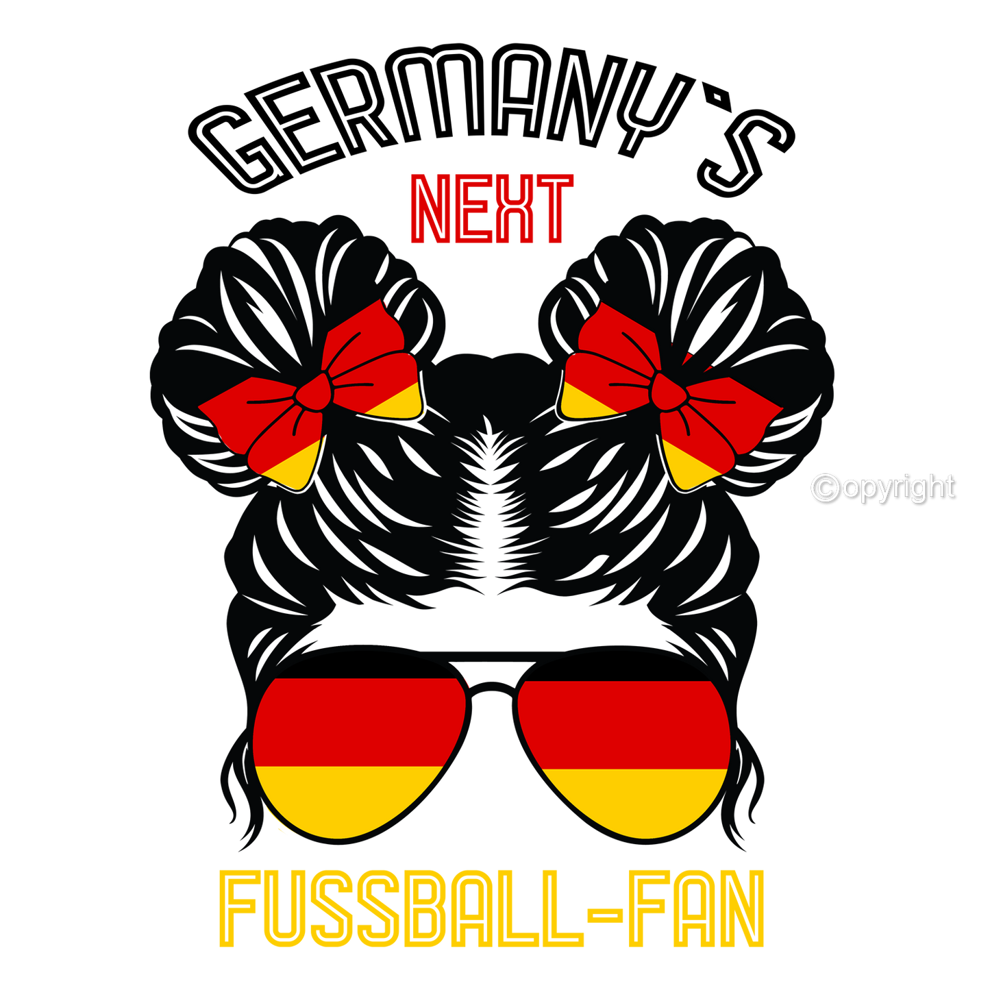 DTF Transfer EM 2024 "Germany`s next Fußballfan! druck-guru