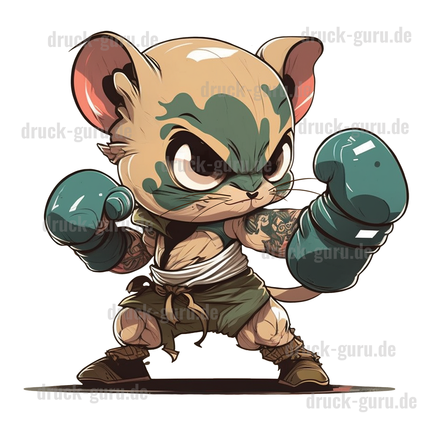 Bügelbild "Graffiti Fight Mouse" druck-guru