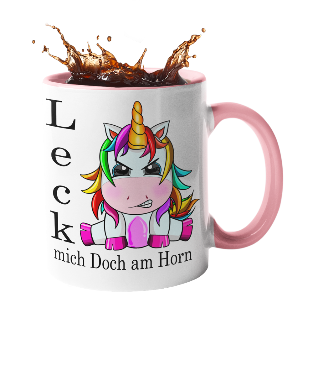 Einhorn Tasse "Leck mich doch am Horn" Handmade-Lifestyle