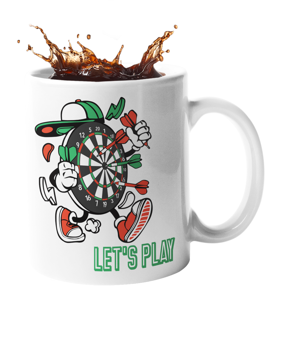 Dart Tasse "Let´s Play" Handmade-Lifestyle