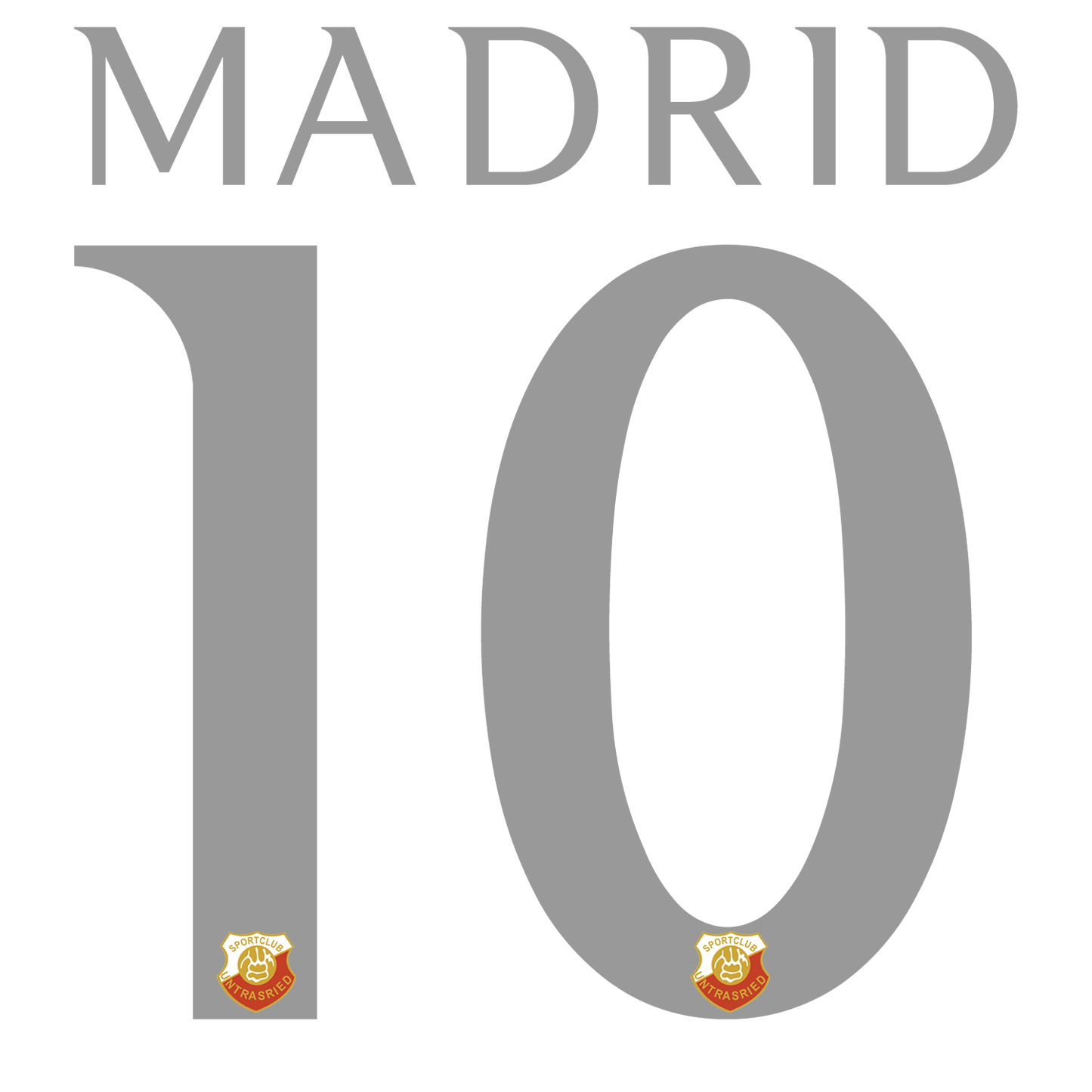 Nummernsatz "Madrid" + Teamlogo druck-guru