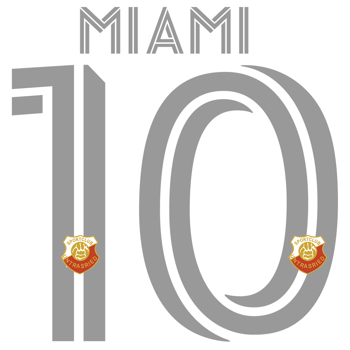 Nummernsatz "Miami" + Teamlogo druck-guru