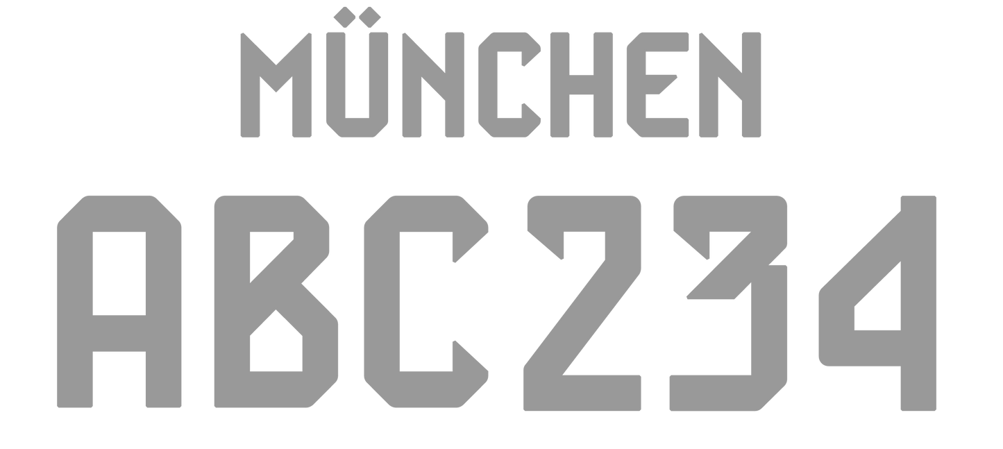 Nummernsatz "München" druck-guru