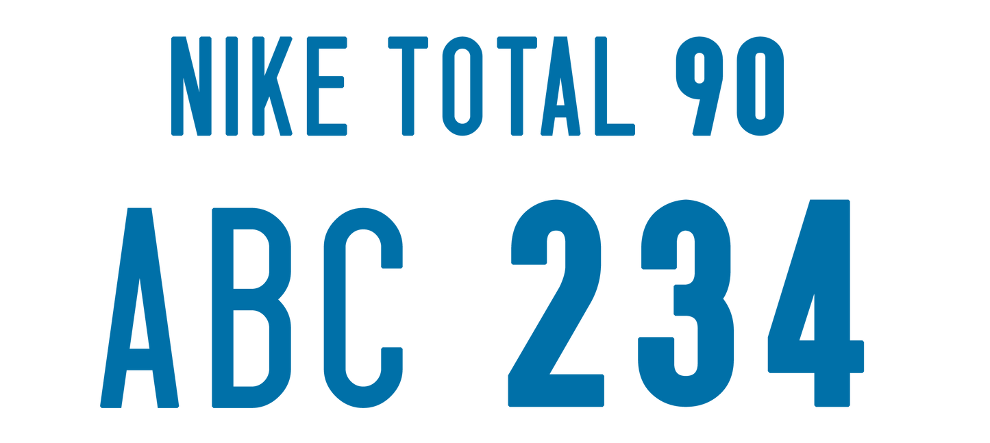 Nummernsatz "Total 90" druck-guru