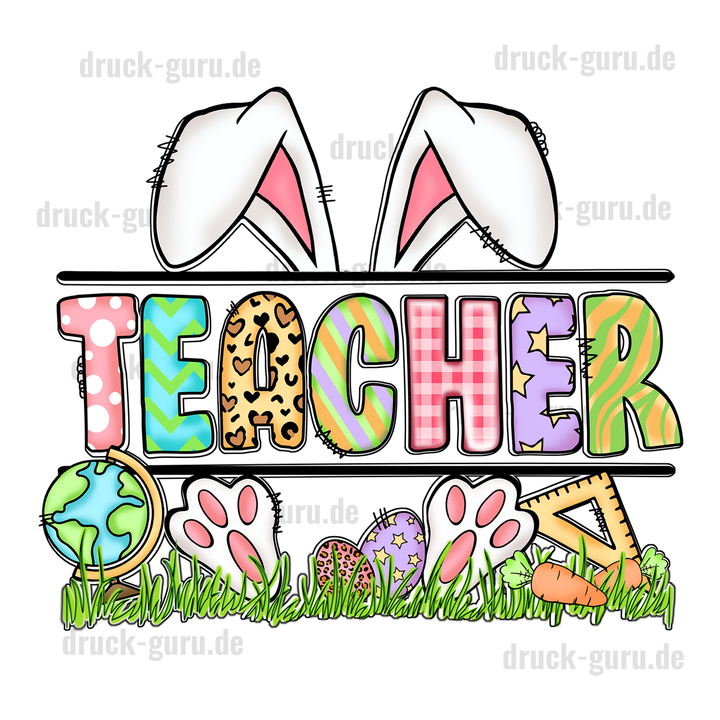 Bügelbild "Teacher" druck-guru