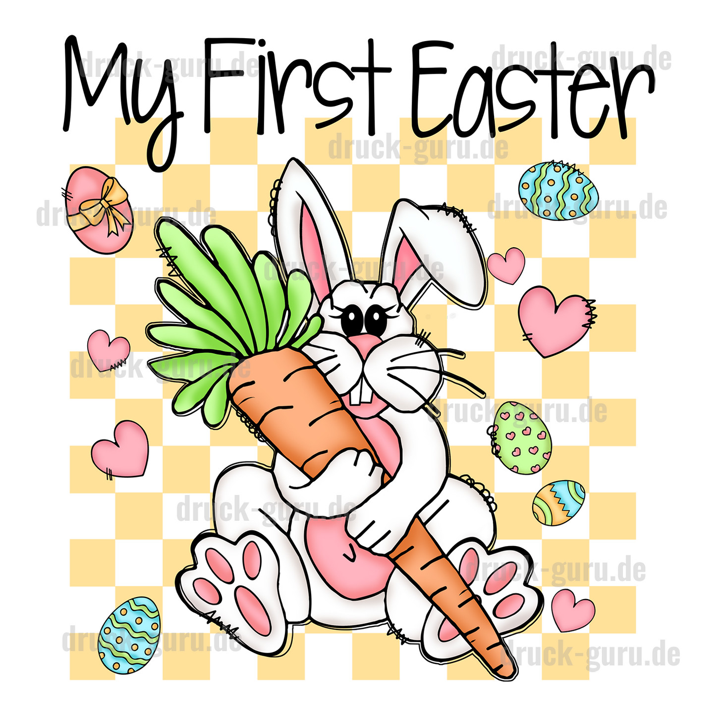 Bügelbild "My first Easter" druck-guru