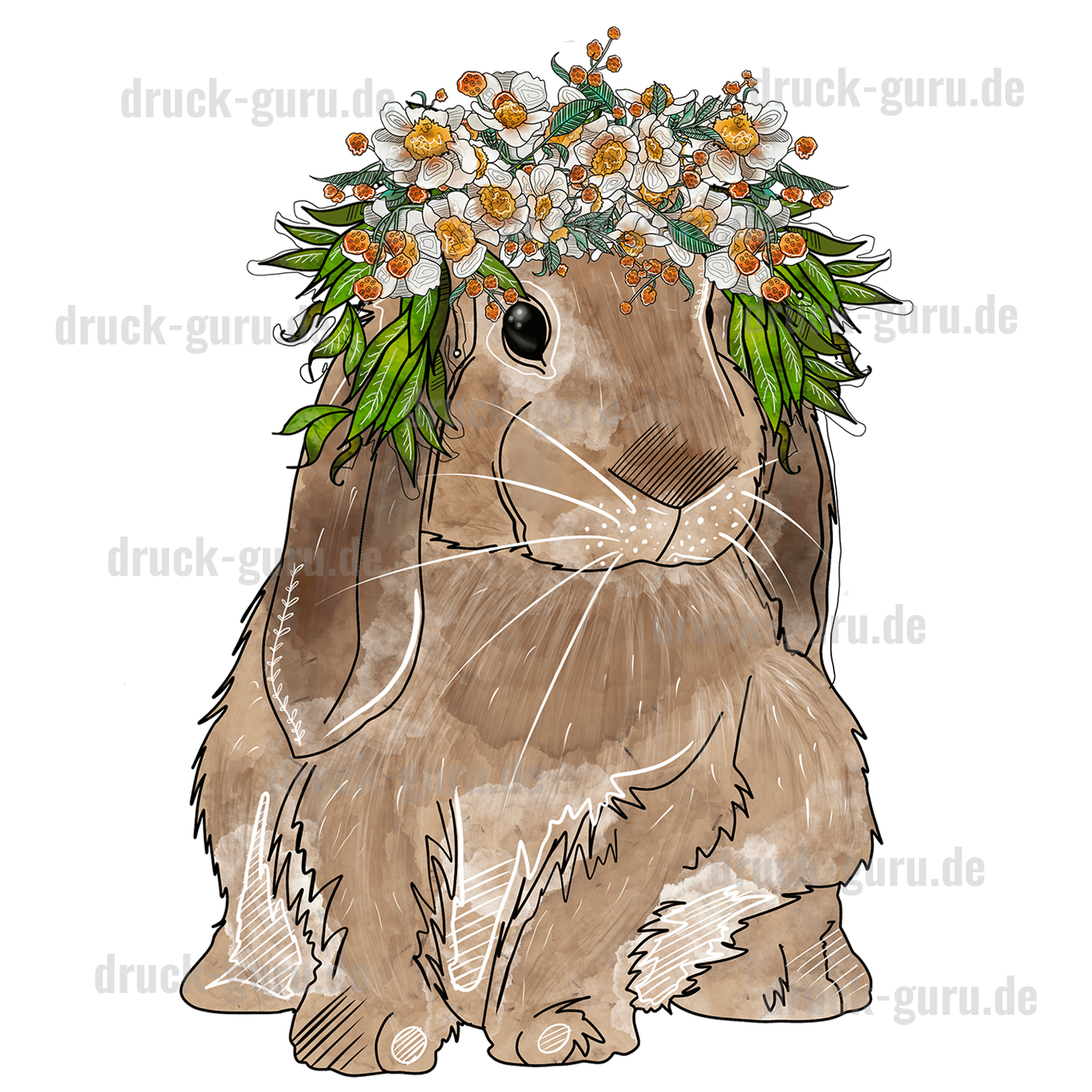 Bügelbild "Bunny" druck-guru