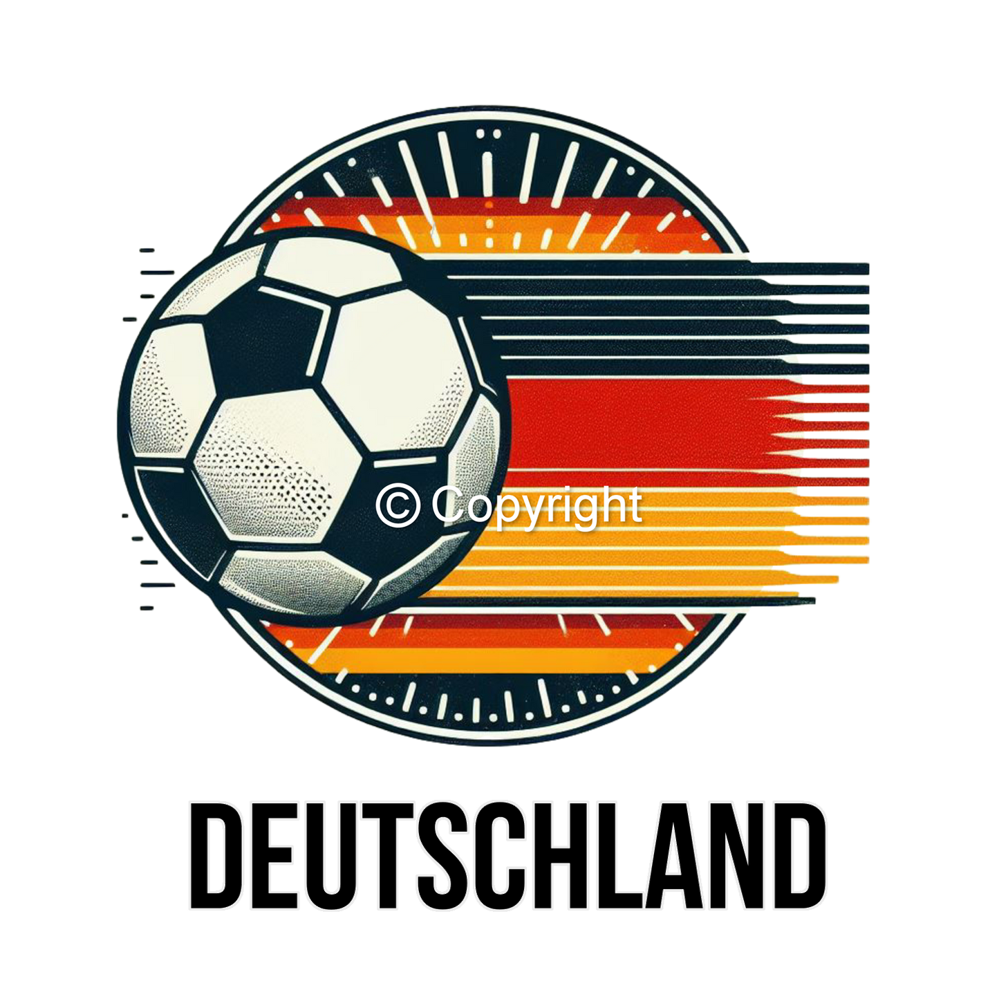 DTF Transfer EM 2024 "RETRO DEUTSCHLAND" druck-guru