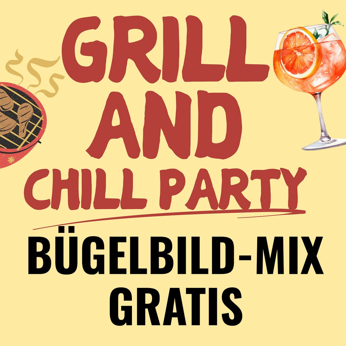 Grill & Chill Bügelbild Mix druck-guru