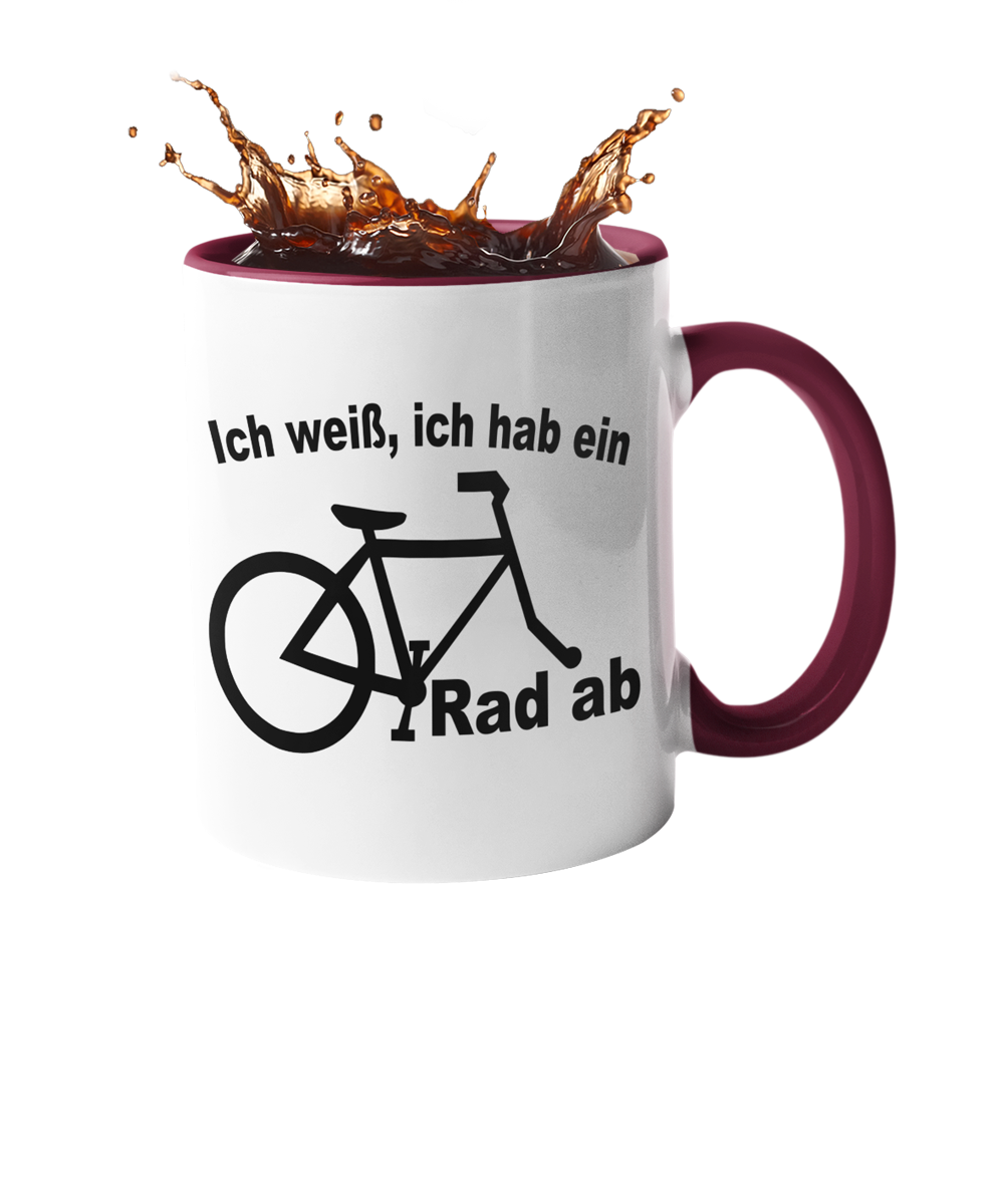 Tasse "Ich weiß, ich hab ein Rad ab" Handmade-Lifestyle