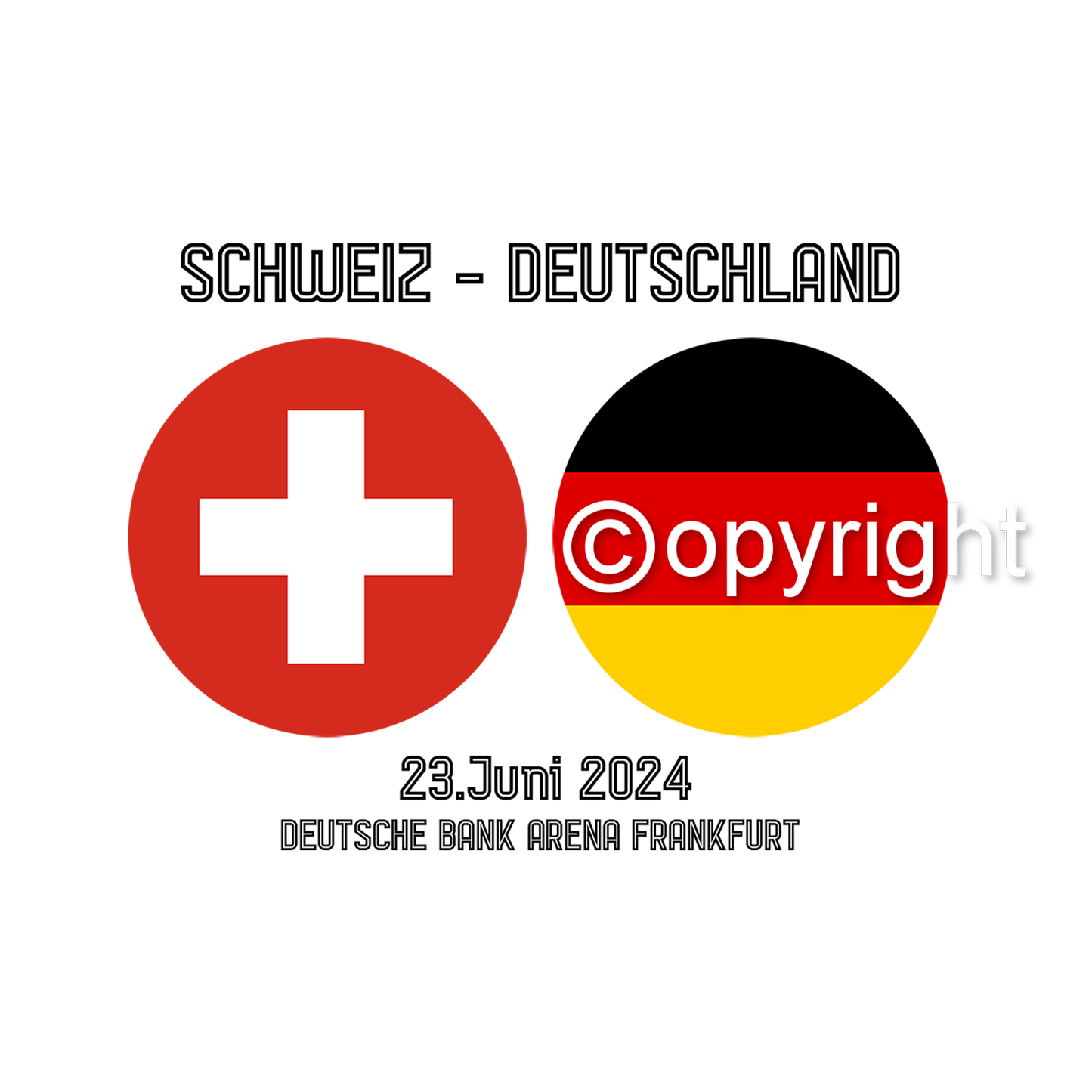 DTF Transfer EM 2024 "Gameday Schweiz" druck-guru