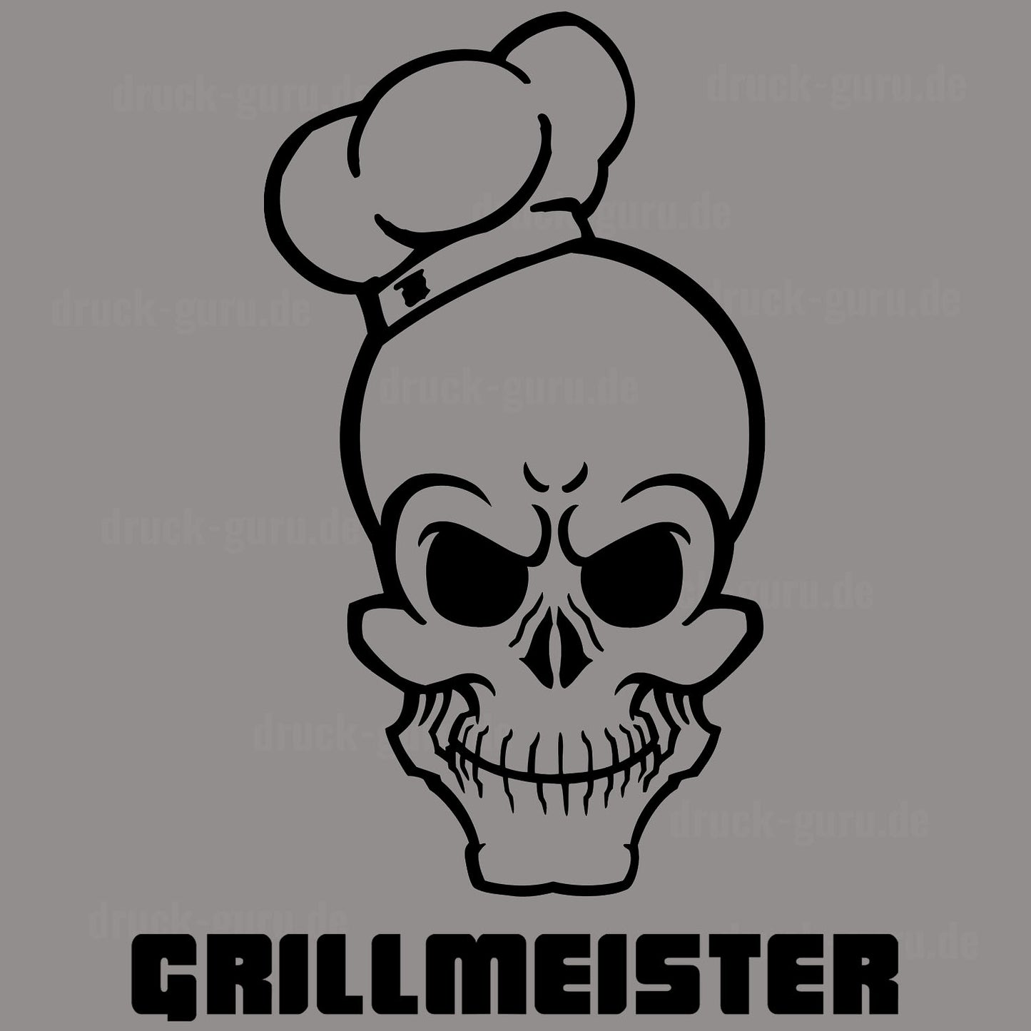 Bügelbild "Grillmeister III" druck-guru