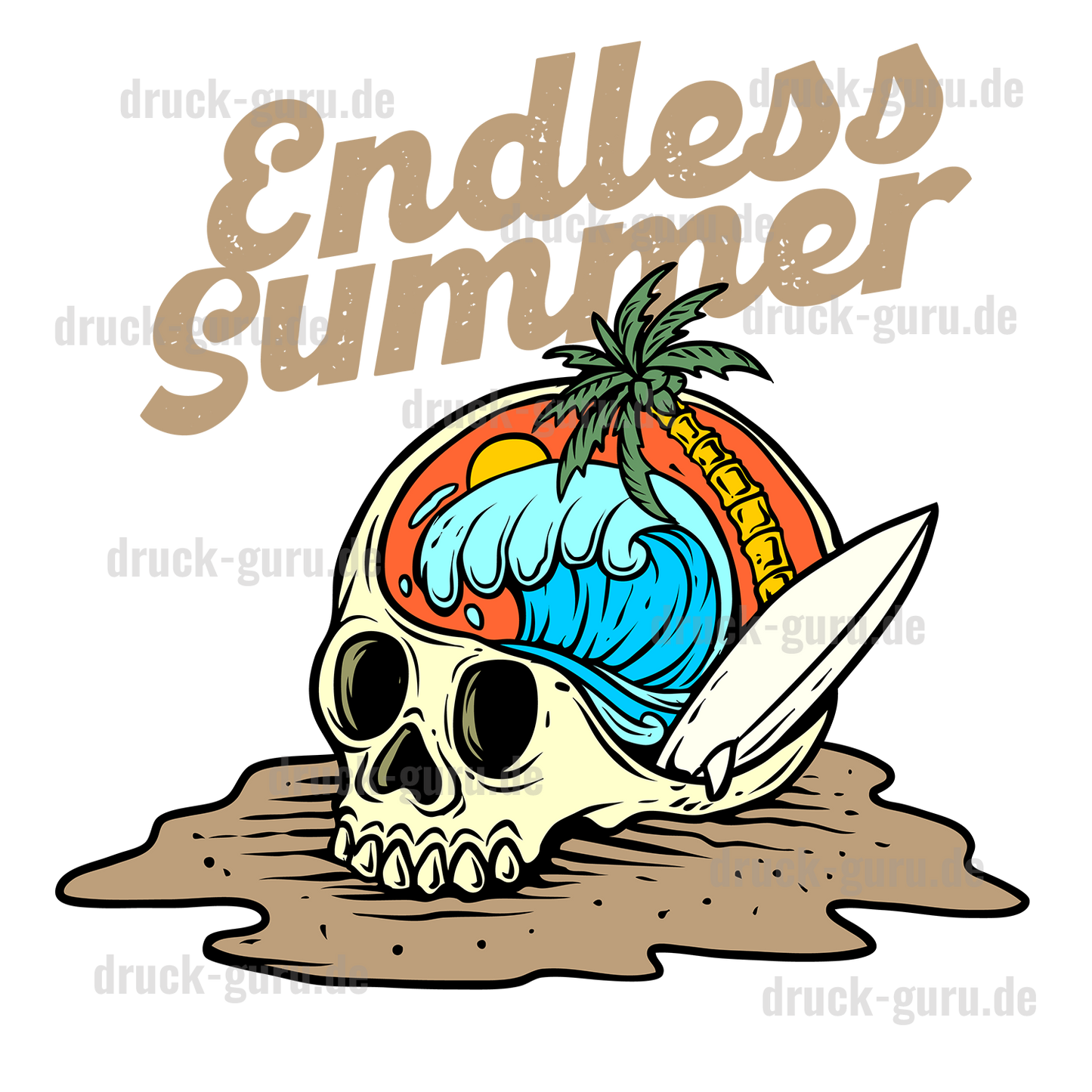 Bügelbild "Endless-Summer-Wave" druck-guru