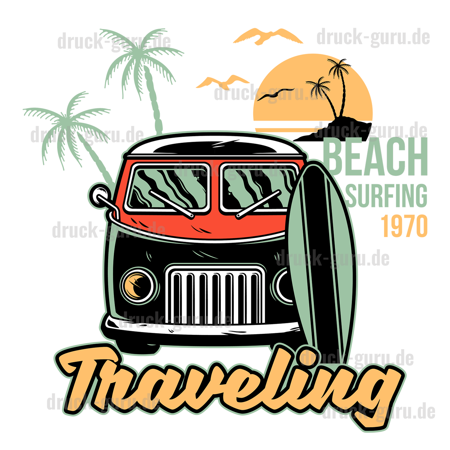 Bügelbild "Traveling" druck-guru