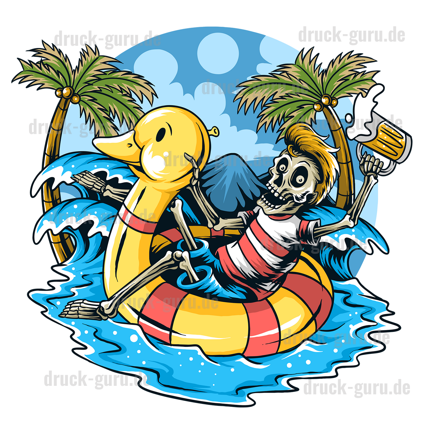 Bügelbild "Ente-Jerry" druck-guru