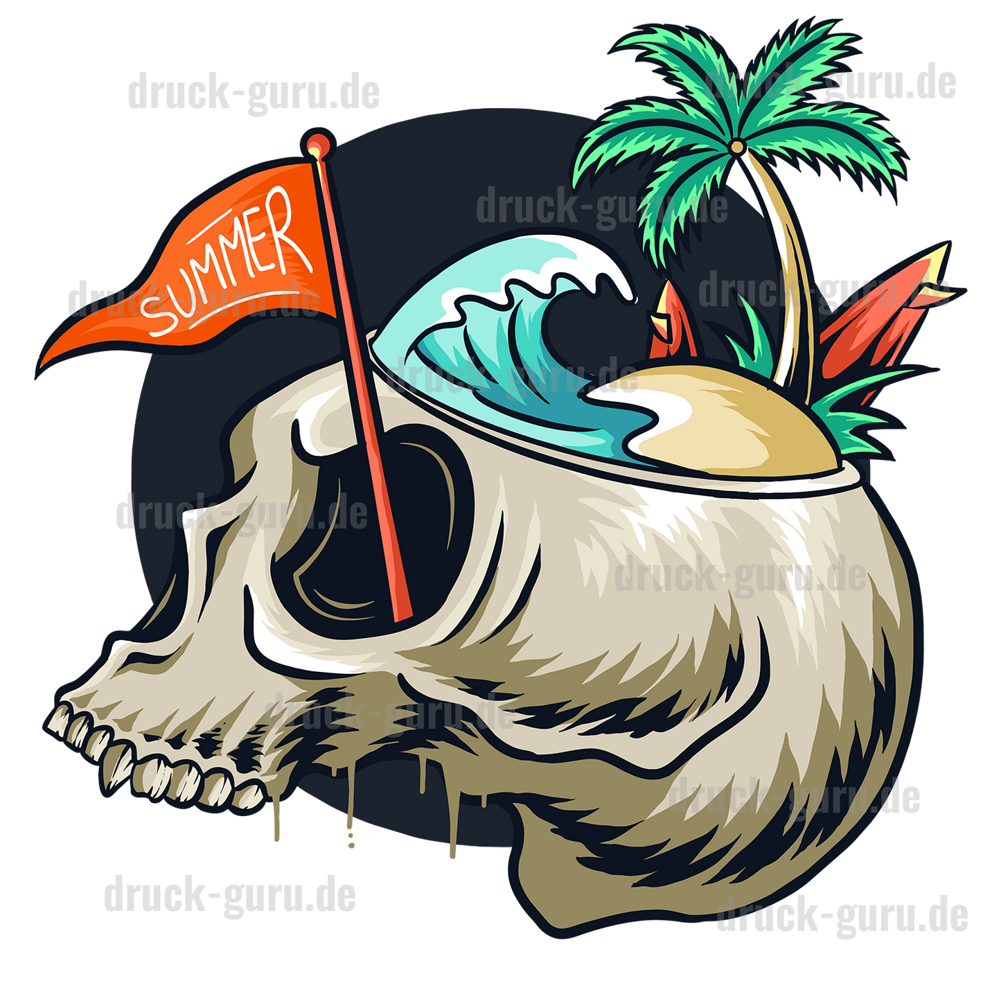 Bügelbild "Summer-Party" druck-guru