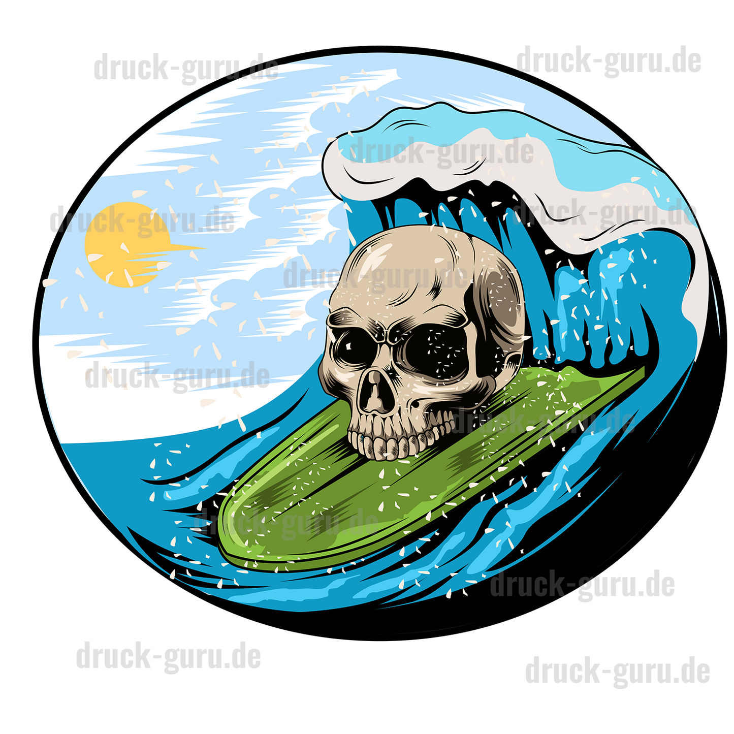 Bügelbild "Big-Wave" druck-guru