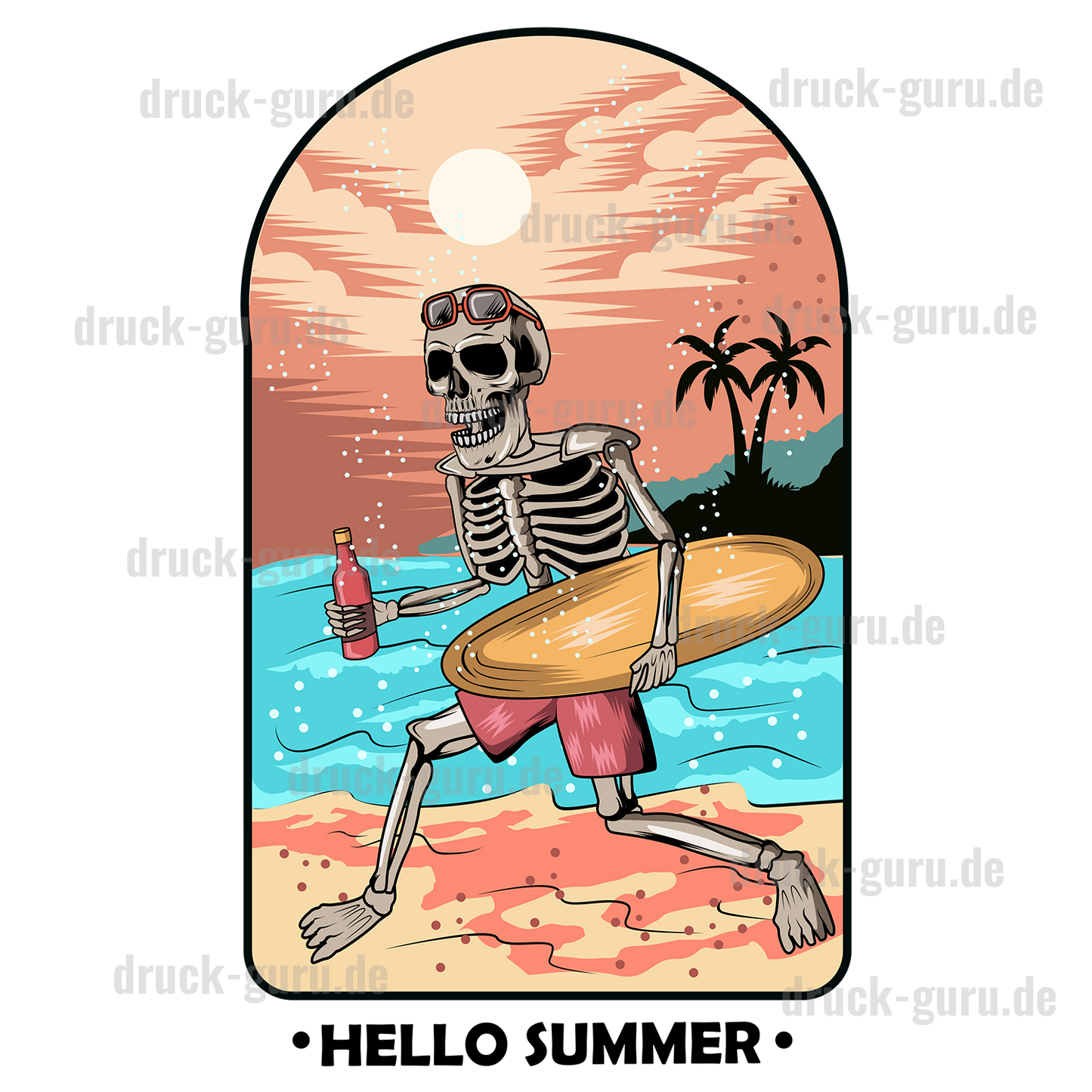 Bügelbild "Summer-Drink" druck-guru